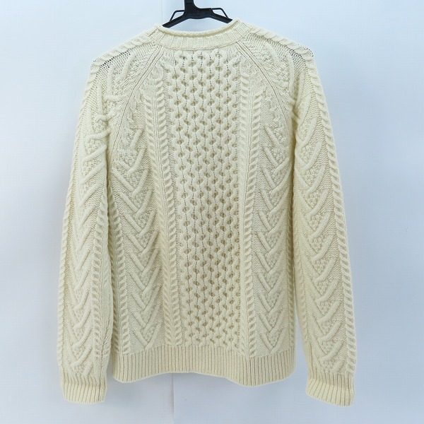 実際に弊社で買取させて頂いたBROOKS BROTHERS/ブルックスブラザーズ ウールケーブルニット/Sの画像 1枚目