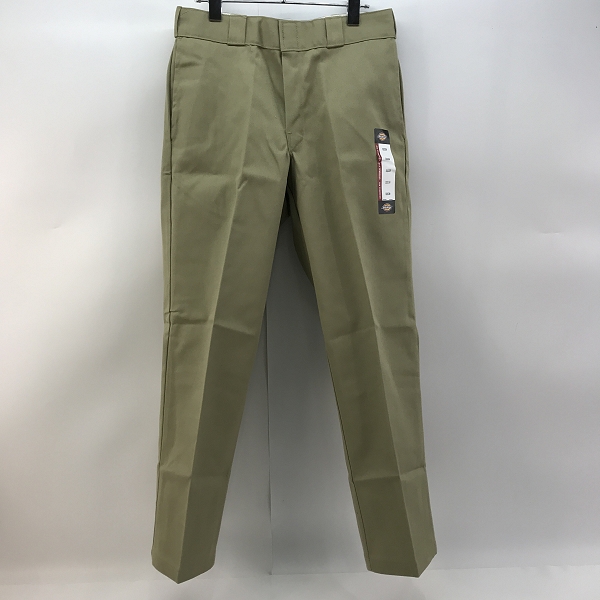 実際に弊社で買取させて頂いた【未使用】Dickies/ディッキーズ ワークパンツ/チノパン カーキ 874KH 32×30