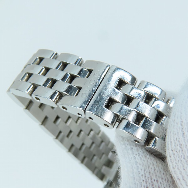 実際に弊社で買取させて頂いたGUCCI/グッチ ブルーシェル文字盤 石付き クォーツ/ウォッチ/時計【動作未確認】の画像 6枚目