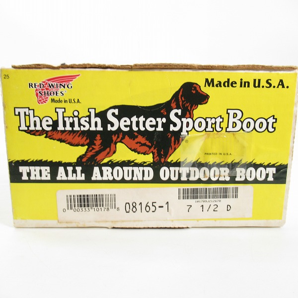 実際に弊社で買取させて頂いたRED WING/レッドウィング  アイリッシュセッター CLASSIC ROUND/クラシックラウンド ブーツ 08165-1/7.5Dの画像 9枚目