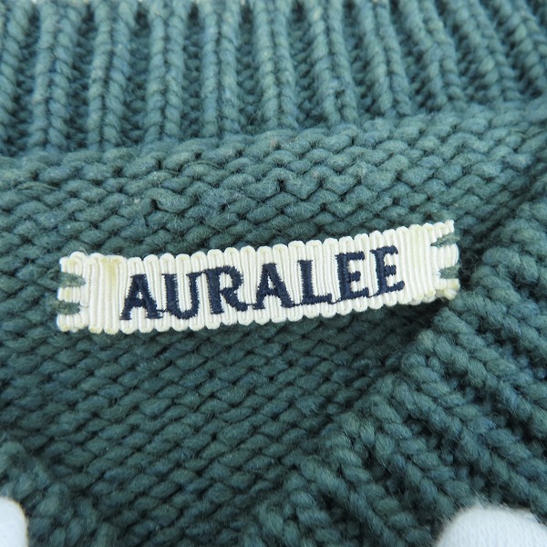 実際に弊社で買取させて頂いたAURALEE/オーラリー セーター グリーン A8AP02FU/3の画像 2枚目