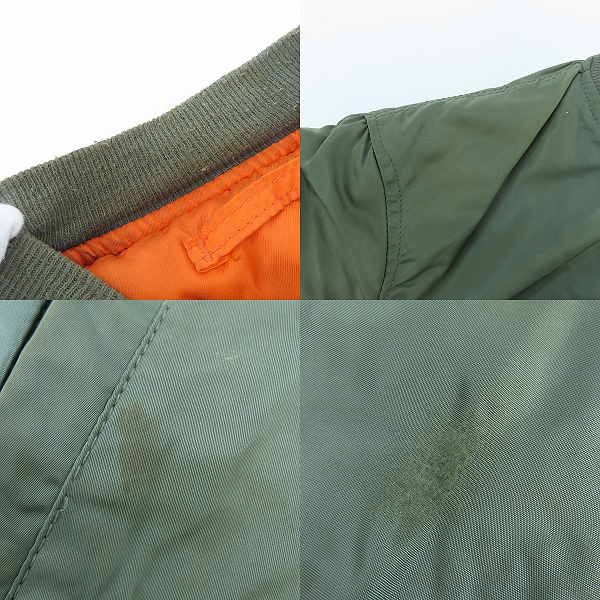 実際に弊社で買取させて頂いたALPHA INDUSTRIES/アルファインダストリーズ フライトジャケット MA-1 MIL-J-82790J/Mの画像 6枚目