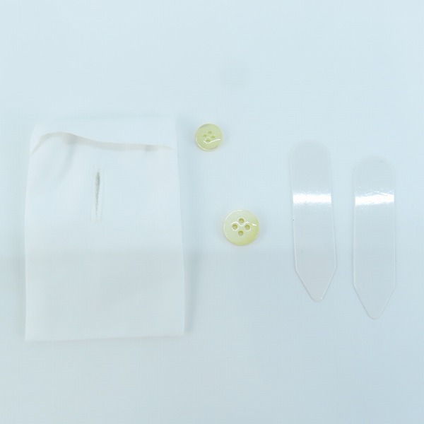 実際に弊社で買取させて頂いた(1)【未使用】SAINT LAURENT/サンローラン 19SS プレーン 長袖シャツ 536096 Y216W/36の画像 8枚目