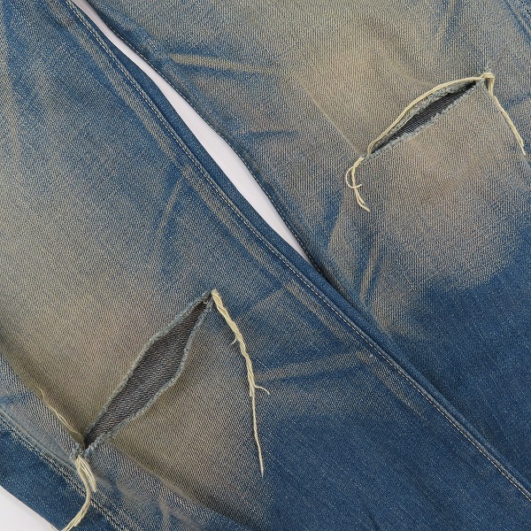 実際に弊社で買取させて頂いたLEVI'S/リーバイス 501XX 日本製 ダメージ加工 ボタンフライ デニムパンツ 55501 0206 /W34の画像 8枚目