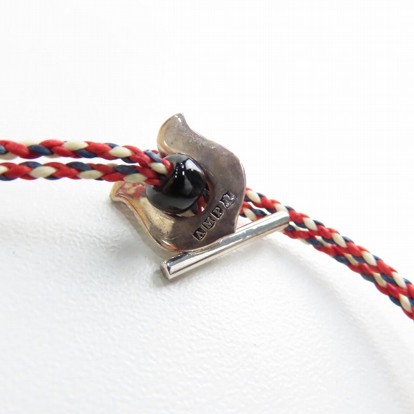 実際に弊社で買取させて頂いた(1)AMP JAPAN/アンプジャパン ホースシュー ブレスレット レッド/ネイビーの画像 4枚目