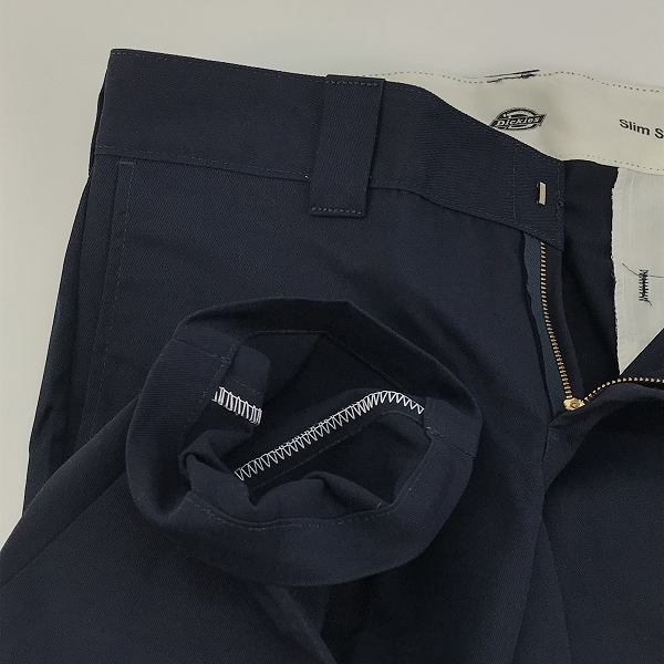 実際に弊社で買取させて頂いた【未使用】Dickies/ディッキーズ ワークパンツ/チノパン ダークネイビー WP873DN 32×30の画像 5枚目