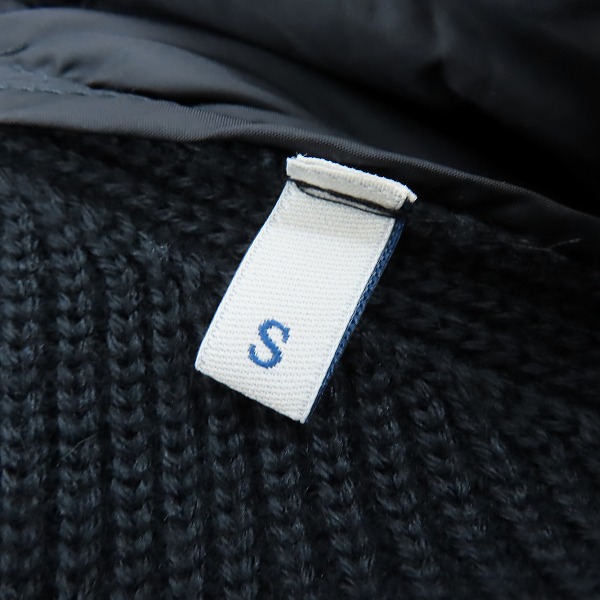 実際に弊社で買取させて頂いた【JPタグ】MONCLER/モンクレール CARDIGAN TRICOT/ニット 切替ナイロン ダウンジャケット  J20919B50800/Sの画像 3枚目