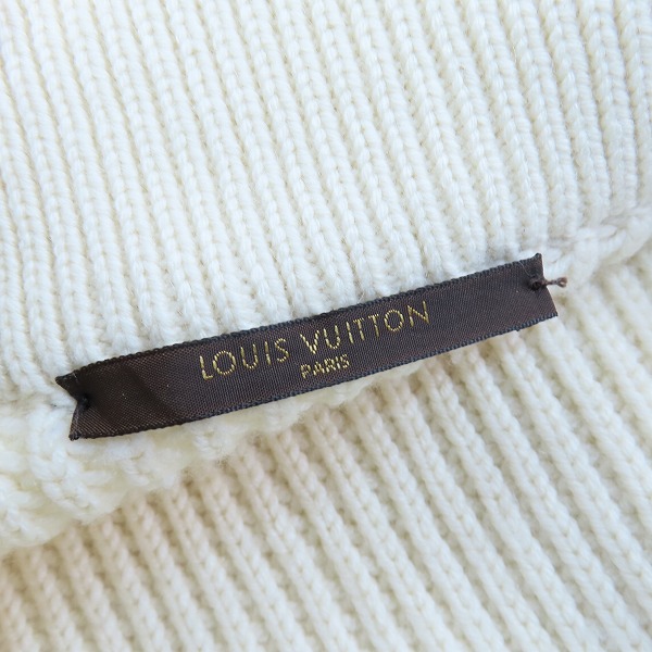 実際に弊社で買取させて頂いたLOUIS VUITTON/ルイ ヴィトン LVロゴ ジップアップ ドライバーズニット Mの画像 2枚目