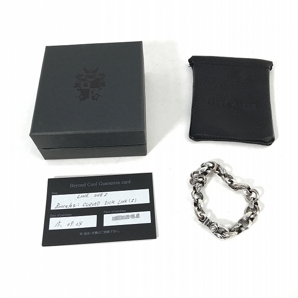 実際に弊社で買取させて頂いた【ギャラ付】LONE ONES/ロンワンズ カーブドシルクシグネットブレスレット の画像 8枚目