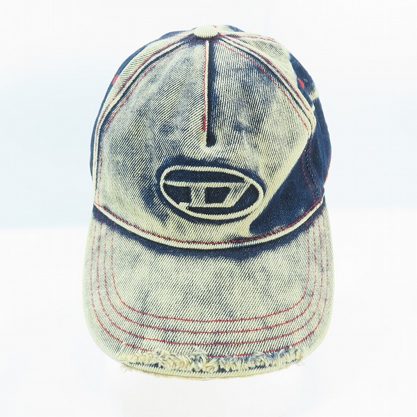 実際に弊社で買取させて頂いたDIESEL/ディーゼル ダメージ加工 デニム キャップ 0DGAV/2の画像 1枚目