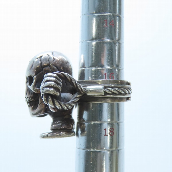 実際に弊社で買取させて頂いたCHROME HEARTS/クロムハーツ FOTI HARRIS CABLE RING/フォティ ハリス ケーブルリング 17号の画像 8枚目