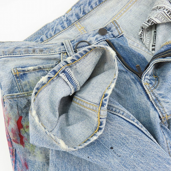 実際に弊社で買取させて頂いたNUMBERNINE/ナンバーナイン 2006SS/ガンズ期 ペンキ加工 デニムパンツ ジーンズ 2の画像 5枚目