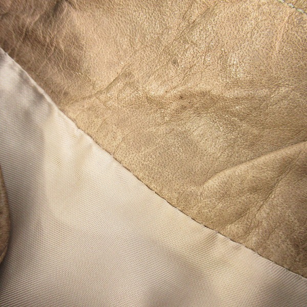 実際に弊社で買取させて頂いた RICK OWENS/リックオウエンス Mollino biker/モリノバイカー レザー ジャケット RU6762/Sの画像 6枚目