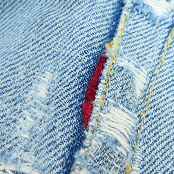 実際に弊社で買取させて頂いたLEVI'S/リーバイス ヴィンテージ 50s頃 501XX 隠しリベット刻印12/ボタン裏点々/オフセット デニム パンツ/ジーンズの画像 2枚目