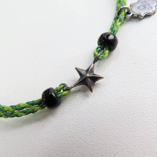 実際に弊社で買取させて頂いた(2)AMP JAPAN/アンプジャパン スター ブレスレット グリーンの画像 3枚目