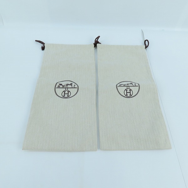 実際に弊社で買取させて頂いたHERMES/エルメス Izmir/イズミール レザー サンダル 41141ZH/40の画像 9枚目