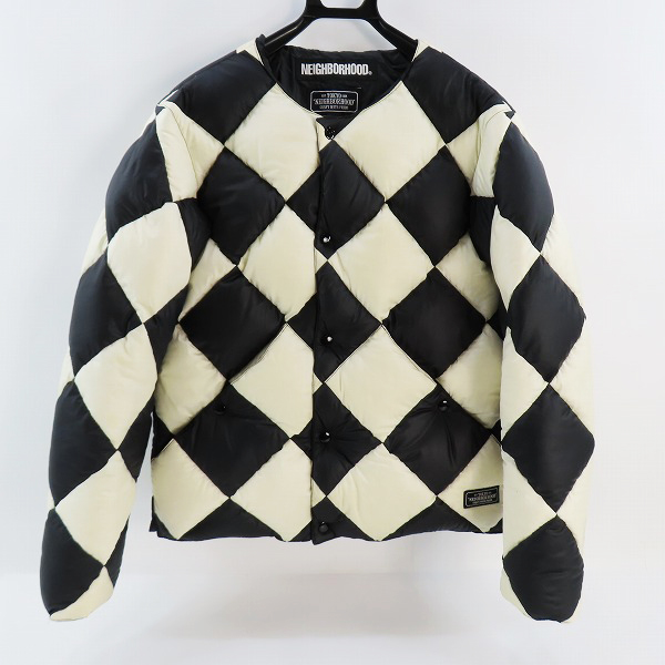 実際に弊社で買取させて頂いたNEIGHBORHOOD/ネイバーフッド CHECKER/E-JKT キルティングダウンジャケット 182TSNH-JKM09/M