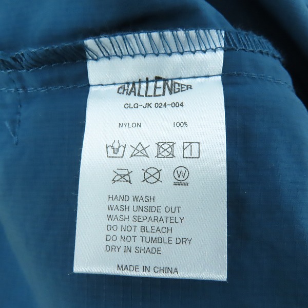 実際に弊社で買取させて頂いた【未使用】 CHALLENGER/チャレンジャーPACKABLE NYLON ANORAK/パッカブルナイロンアノラック ジャケット CLG-JK 024-004/Lの画像 3枚目