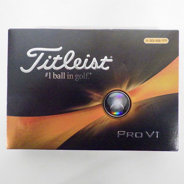実際に弊社で買取させて頂いた 【未使用】Titleist/タイトリスト PRO V1 ゴルフボール ホワイト 1ダース の画像 2枚目