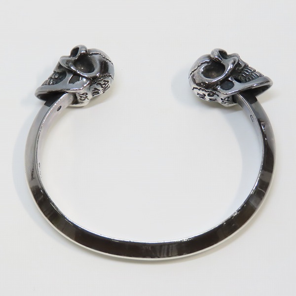 実際に弊社で買取させて頂いたBWL/ビルウォールレザー Good Luck Skull/グッドラックスカル トライアングル バングルの画像 5枚目