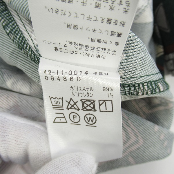 実際に弊社で買取させて頂いた【未使用】BEAMS HEART/ビームスハート レトロプリント ロングスリーブ ビッグ シャツ 42-11-0014-459/Sの画像 4枚目