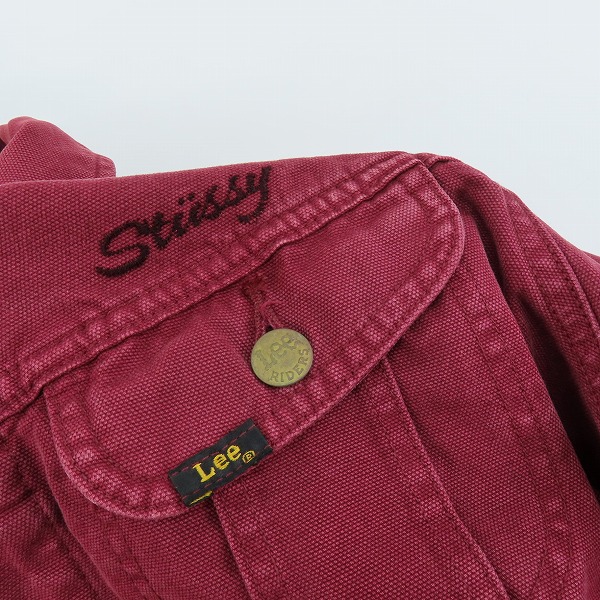 実際に弊社で買取させて頂いたLee×STUSSY/リー×ステューシー Gジャン/トラッカージャケット LB0229/Mの画像 7枚目