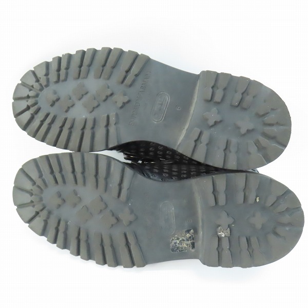 実際に弊社で買取させて頂いたEMPORIO ARMANI/エンポリオアルマーニ レザー ベルトブーツ 6の画像 2枚目