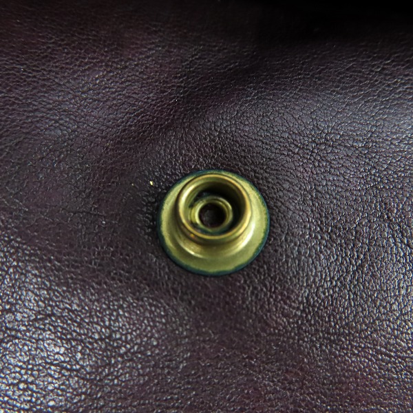 実際に弊社で買取させて頂いたvisvim/ビズビム ELMENDORF JKT IT (VEGGIE) レザージャケット 中村ヒロキ着用 シリアル入り バーガンディ 0117105014005/1の画像 7枚目