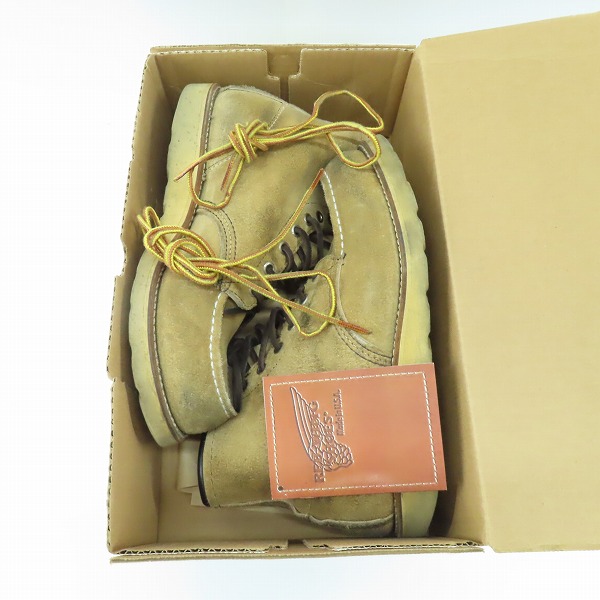 実際に弊社で買取させて頂いたRED WING/レッドウィング スエード レザー 羽タグ アイリッシュセッター 8173/ 7.5の画像 8枚目