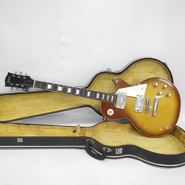 実際に弊社で買取させて頂いた★【難有り】Greco/グレコ レスポールスタンダードType ワッカロゴ ボルトンネック エレキギター ハードケース付