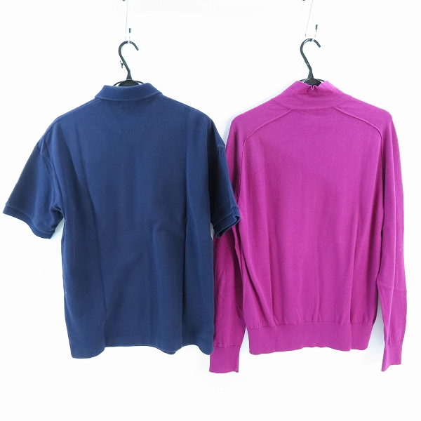 実際に弊社で買取させて頂いたLACOSTE/ラコステ 半袖ポロシャツ/長袖ニット 2点セットの画像 1枚目