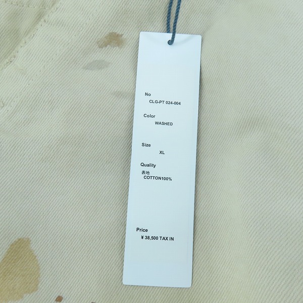 実際に弊社で買取させて頂いた【未使用】 CHALLENGER/チャレンジャーWASHED PAINTER PANTS/ウォッシュドペインターパンツ CLG-PT 024-004/XLの画像 6枚目