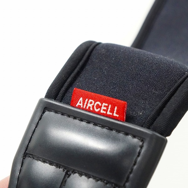 実際に弊社で買取させて頂いたAIRCELL/エアセル 幅約5.5cm 厚手 ギターストラップ ベースストラップ ブラックの画像 5枚目