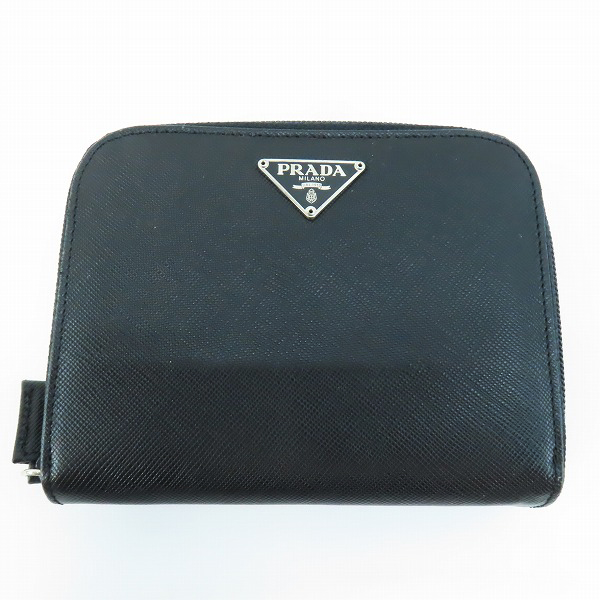 実際に弊社で買取させて頂いたPRADA/プラダ サフィアーノ ラウンドファスナー 二つ折り財布  M605A