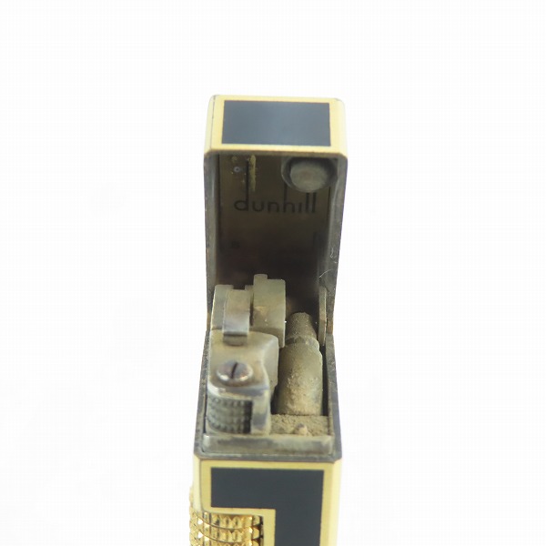 実際に弊社で買取させて頂いたdunhill/ダンヒル サイドローラー ガスライター ブラック × ゴールドの画像 5枚目