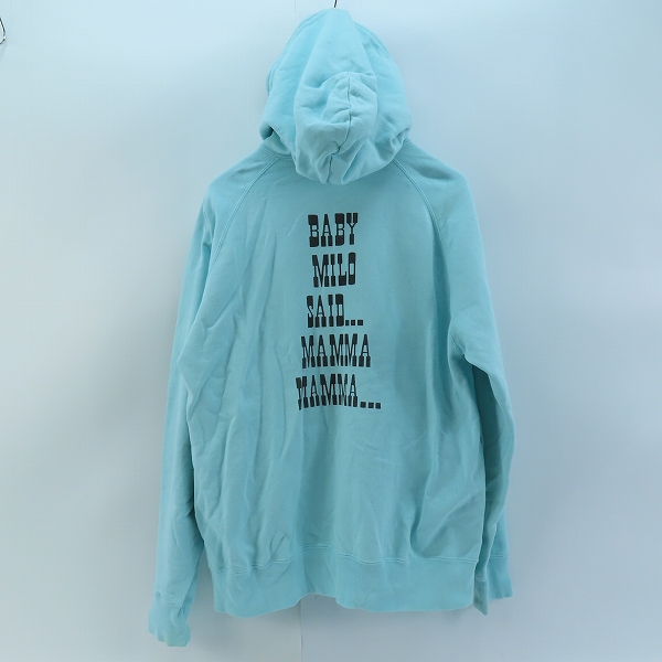 実際に弊社で買取させて頂いたA BATHING APE/アベイシングエイプ  マイロ ジップアップ パーカー ライトブルー/Lの画像 1枚目