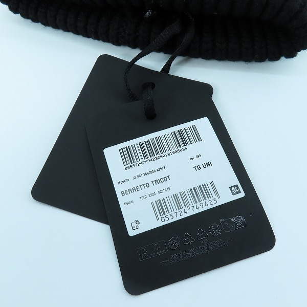 実際に弊社で買取させて頂いた【未使用】MONCLER/モンクレール ロゴ ビーニー ニットキャップ J20913B00030A9538の画像 8枚目