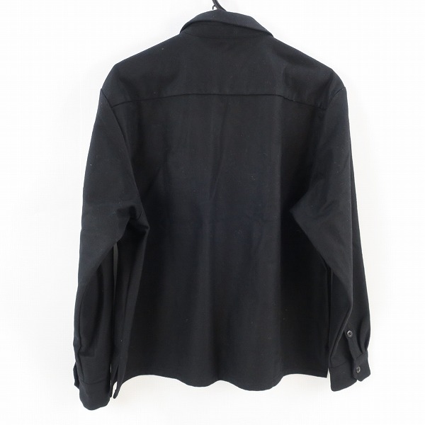 実際に弊社で買取させて頂いたUNIFORM EXPERIMENT/ユニフォームエクスペリメント WOOL SHIRT/ウールシャツ UE-242020 ブラック 1の画像 1枚目