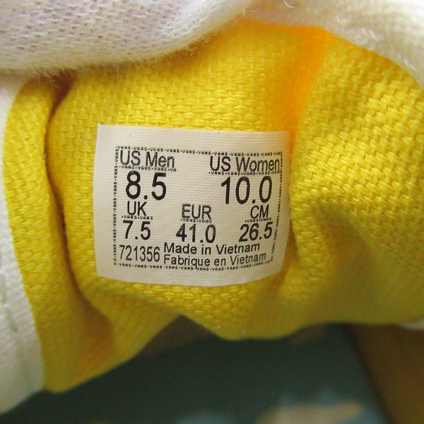 実際に弊社で買取させて頂いた【未使用】VANS×SIMPSONS/バンズ×シンプソンズ OLD SKOOL/オールドスクール VN0A4B521M/26.5の画像 5枚目