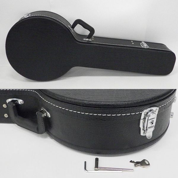 実際に弊社で買取させて頂いた★Aria/アリア SB-10G Guitar Banjo/ギターバンジョー ハードケース付の画像 9枚目