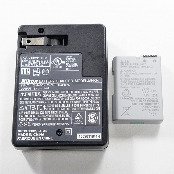 実際に弊社で買取させて頂いたNikon/ニコン EN-EL14a/MH-24 純正品 バッテリー バッテリーチャージャー 充電器 セット 動作確認済みの画像 2枚目