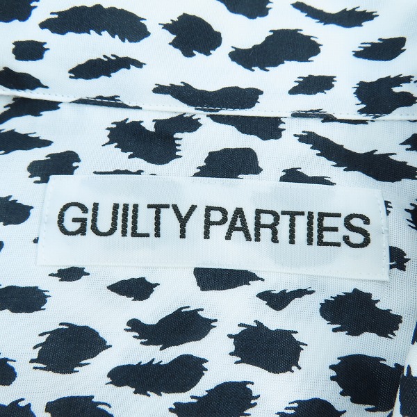実際に弊社で買取させて頂いたWACKO MARIA/ワコマリア LEOPARD HAWAIIAN SHIRT L/S レオパード ハワイアンシャツ/アロハシャツ ホワイト/ブラック XLの画像 2枚目