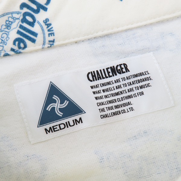 実際に弊社で買取させて頂いたCHALLENGER/チャレンジャー ロゴ総柄 長袖シャツ CLG-SH 022-006/Mの画像 2枚目
