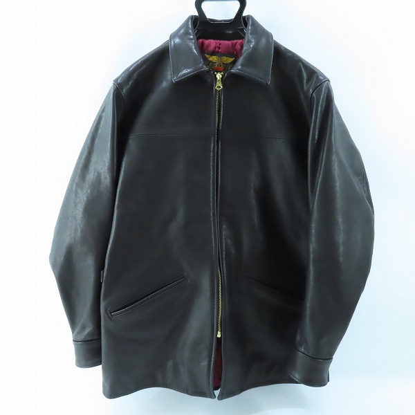 実際に弊社で買取させて頂いたCALEE/キャリー レザー シングル ライダース ジャケット/M