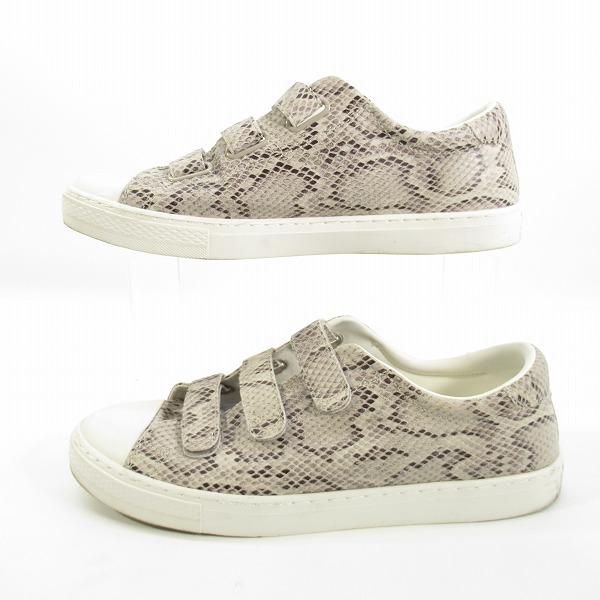 実際に弊社で買取させて頂いたCONVERSE/コンバース OX ALL STAR COUPE/オールスター クップ スネーク 蛇柄 ベルクロ スニーカー SNK V-3 OX/31303470/29の画像 3枚目