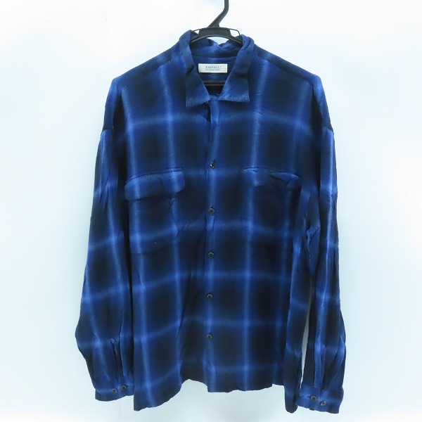 実際に弊社で買取させて頂いたRADIALL/ラディアル 23SS EASY OPEN COLLARED SHIRT L/S/長袖 ネルシャツ  RED-23SS-SH003/XL
