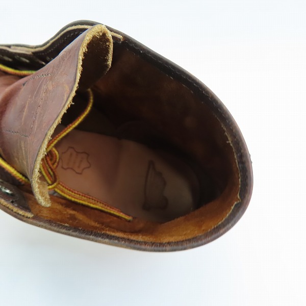 実際に弊社で買取させて頂いたRED WING/レッドウィング アイリッシュセッター プレーントゥ ブーツ 9111/7.5Dの画像 4枚目