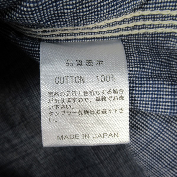 実際に弊社で買取させて頂いたTHE FLAT HEAD/ザフラットヘッド ワークシャツ 36の画像 3枚目