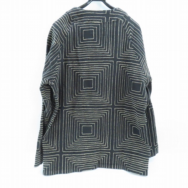 実際に弊社で買取させて頂いたCALEE/キャリー Square Jacquard Denim Oversize Cardigan/スクエア ジャガードデニム オーバーサイズ カーディガン/Lの画像 1枚目