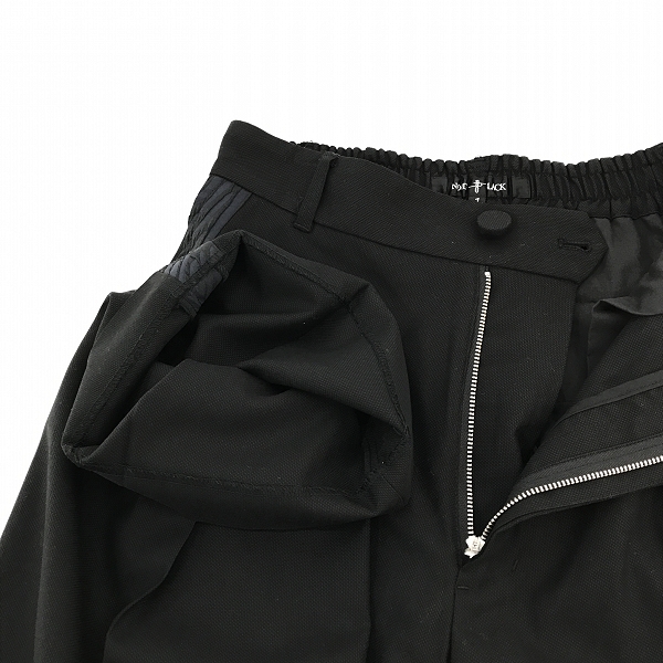 実際に弊社で買取させて頂いたNO ID.BLACK/ノーアイディー ハイウエストワイドトラウザーズ パンツ 453006-559P/1の画像 5枚目